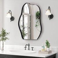 Irregular Metal Framed Wall Mirror Decorative