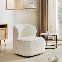 Chic Upholstered Swivel Chair