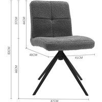 2Pcs Plush Breakfast Bar Stools