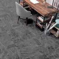 24/48Pcs White Square Stone Effect Floor Tiles