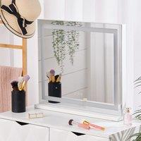 Contemporary Rectangle Vanity Mirror with LED Lights