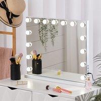 Hollywood LED Vanity Mirror with Bluetooth White