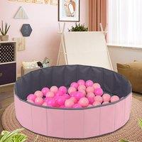 Joyful Playtime Pink Bubble Ball Pit for Kids