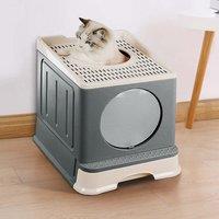 Full Enclosed Foldable Cat Litter Box