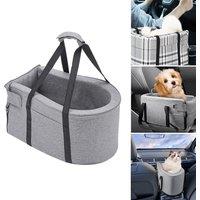 Gray Car Dog Bed with 25D Sponge and Oxford Cloth