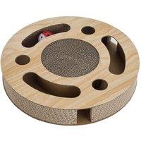 Round Cat Scratcher with Ball Toy