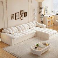 Cottonfy Cloud Elephant Ears Folding Corner Sofa Bed with Storage