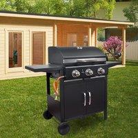 3/4/5-Burner Outdoor Gas Burner with Side Burner Gas Gill
