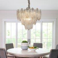 Lightsin Luxury Crystal Ceiling Light Champagne Gold Chandelier