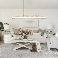 Lightsin Modern Aluminum and Acrylic Pendant Light for Dining Room Ceiling