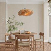 Lightsin Natural Handmade Eco-Friendly Bamboo Pendant Light for Dining Room