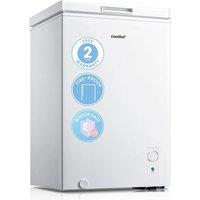 COMFEE White/Black 99L Freestanding Chest Freezer with Digital Temperature Control