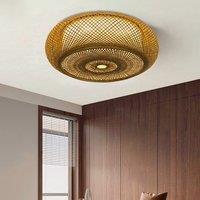 Lightsin Handcrafted Zen Bamboo Weave LED Ceiling Light