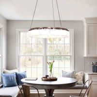 Lightsin Elegant LED Pendant Light with Onyx Glass Shade