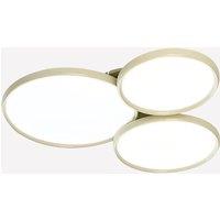 Lightsin Full Spectrum Dimmable Ivory White Aluminum Round LED Ceiling Light