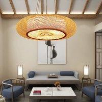 Lightsin Traditional Handcrafted Bamboo Woven Hanging Pendant Lights