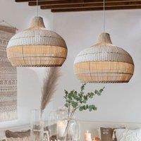 Lightsin Handwoven Rattan Pendant Light for Kitchen and Boho-Style Interiors