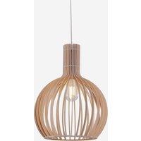 Lightsin Scandinavian LED Wooden Birdcage Pendant Light