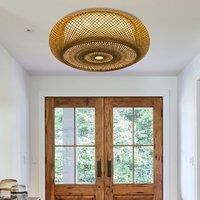 Lightsin Charming Ceiling Light Rustic Elegance with Paper Rope