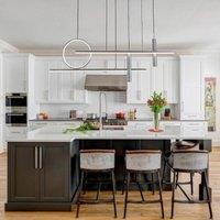 Lightsin LED Modern Linear Geometric Metal Pendant Light