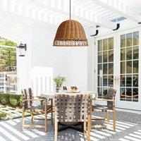 Lightsin Handwoven Rattan Pendant Light for Cozy Living Spaces