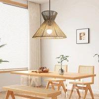 Lightsin Handcrafted Paper Rope Pendant Light for Cozy Living Spaces