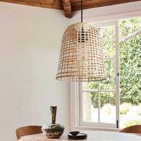 Lightsin Eco-Friendly Natural Woven Bamboo Pendant Light for Cozy Ambiance