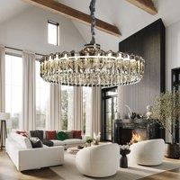 Lightsin Opulent Crystal Elegance Adjustable Pendant Light