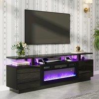 13.8 inch W Modern LED TV Stand with 12 Colour Electric Fireplace