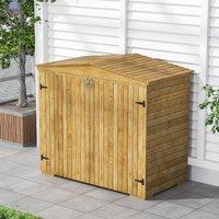 Wooden Garden Storage Shed Lockable Outdoor Storage for Tools, Bikes & Garden Equipment