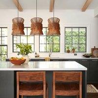 Lightsin Artisanal Handwoven Eco-Friendly Circular Pendant Light