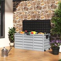 Waterproof Large Plastic Garden Storage Box with Wheels