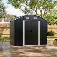 74 ft Galvanized Steel Large Acrylic Storage Shed