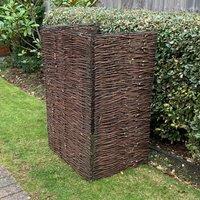 Trash Can Fence Wicker Privacy Fence