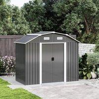 74 ft Galvanized Steel Large Acrylic Storage Shed