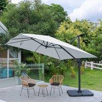 3 x 3M Wide Garden Parasol Outdoor Hanging UV Resistant and Waterproof Umbrella for Patio