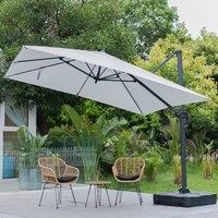 300cm Wide Garden Parasol Outdoor Hanging UV Resistant and Waterproof Umbrella for Patio