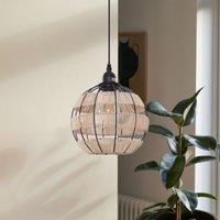 Lightsin Woven Sphere Pendant Light for Cozy Natural Elegance