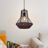 Lightsin Geometric Rattan Pendant Light for Timeless Elegance and Warmth