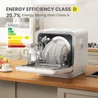 5L Countertop Dishwasher with 6 Wash Programs