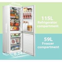 174L Freestanding Low Frost Fridge Freezer