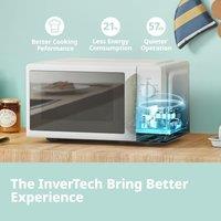 700W White 19L 5-level Power Kitchen Manual Microwave Oven with Timer