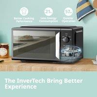 700W White 19L 5-level Power Kitchen Manual Microwave Oven with Timer