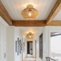 Lightsin Vintage Hemp Rope Ceiling Light for Hallways and Corridors