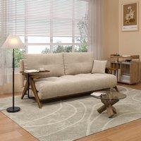 Cottonfy Foldable Matte Fabric Solid Wood 3 Mode Sofa Bed