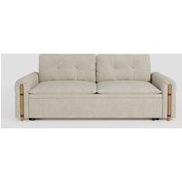Cottonfy Vintage Pet Friendly Bamboo Design Sofa Bed with Storage