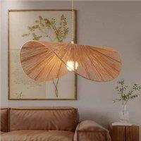 Lightsin Vintage Simple Creative Handwoven Hemp Rope Pendant Light Fixture