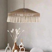 Lightsin Bohemian Style Handcrafted Woven Hemp Rope Hanging Pendant Lights