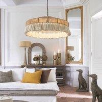 Lightsin Bohemian Style Handcrafted Woven Hemp Rope Hanging Pendant Lights