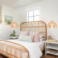 Lightsin AmberNest Natural Rattan Light for Calm Cozy Corners